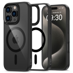 Apple iPhone 16 Pro Tech-Protect Magmat MagSafe Clear dėklas telefonui juodos spalvos