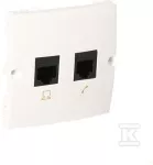 Kontakt Simon GN.KOMP.RJ45 K.5E+RJ12 Baltas BASIC