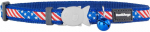 Kačių antkaklis Raudona Dingo US Flag 20-32 cm Mėlyna