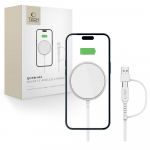 Tech-Protect QI15W-A44 magnetinis belaidis įkroviklis su MagSafe - Baltas