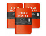 &bdquo;Field Notes Expedition&ldquo; vandeniui atsparus užra&scaron;ų sąsiuvinis, ta&scaron;kuotas, 3 vnt.