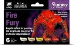 Vallejo Vallejo: 70.243 &ndash; Modelio spalva &ndash; Fantasy &ndash; Fire Fury (6 x 18 ml)