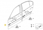 BMW E46 Vairuotojo Pusės Vykdomoji Schema Originalus 61126929230