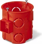 Elektro Plast Nasielsk 0285-01 Įleidžiamoji dėžutė 60 mm gili su varžtais, plytų raudonumo PK-60 PRO 0285-01 /60 vnt./