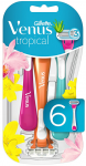 Gillette Venus Tropical disposable razors 6 pcs skustuvas Moterims