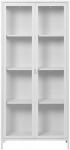 HouseNordic Brisbane vitrina - Vitrina, 2 stiklinės durys, plienas, balta 80x35x175 cm, 1 vnt.