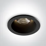 6,5W LED įleidžiamas &scaron;viestuvas, juodas, 3000/3500/4000K, 10107WP/B/V