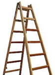 Jumbostillads Jumbo Vienos kopėčios, 2x7 pakopų - 1,88 m, medinės