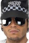 Akiniai policininko juodi