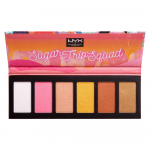 Nyx Sugar Trip Squad Cruelty-Free Shimmering Highlighter Palette 01 SQUADHP, 30 g