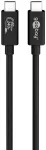 Goobay Sync & Charge USB-C kabelis, USB4 Gen 3x2, 240 W, 0,7 m, 0,7 m, USB C, USB C, USB4 Gen 3x2, 40 Gbit/s, Juoda
