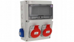 Spamel Paskirstymo skydas 2x5x16A 2x3x16A INA=32A IP54 SB-103505-S0040-54