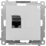 Kontakt Simon GN.1-KR.KOM.RJ45 K.6 P. ALU.MAT SIMON55