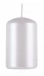 Donau Home Advento žvakė-stulpelis, lakuota, 50x80 mm, 4 vnt., perlinės baltos spalvos