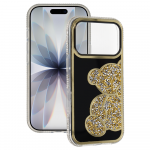 Tel Protect Teddy Bear dėklas skirtas Apple iPhone 17 Pro aukso spalvos