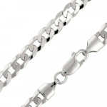 Sidabrinė grandinėlė "Curb" Brasco 63840