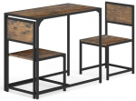 Promotions Valgomojo stalo komplektas, 3 dalių, 90x47x76 cm, rudas, metalinis rėmas