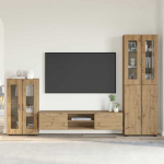 TV spintelių komplektas FLORIN 3 pcs Amatininkų ąžuolas