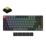 Belaidė mechaninė klaviatūra Keychron K3 Version 3 (K3X-B4) | RGB | Banana tipo jungikliai