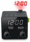 Clock radio Muse, baltas numbers PROJECTION