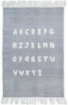 Fotelis Jollein Kilimas ABC 90x130cm Soft Pilkas - 100% medvilnė