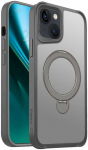 Telforceone Etteri Matt Mag Ring Apple iPhone 14 6,1' dėklas telefonui pilkos spalvos