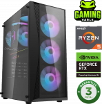 Stacionarus kompiuteris Stacionarus žaidimų kompiuteris Varlė Gaming | AMD Ryzen 5 5500 + GeForce RTX 3050 6GB | 16 GB RAM | 500GB SSD M.2