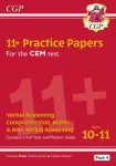 KNYGA Cgp Books 11+ CEM Practice Papers: Ages 10-11 - Pack 4 (with Parents' Guide & Online Edition)