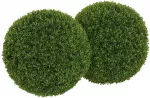Koduva 2 dalių dirbtinių buksmedžio kamuolių rinkinys, žalia, &Oslash;40 cm