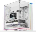 Thermalright ATX kompiuterio korpusas 3 &scaron;onų grūdinto stiklo ARGB, USB-C, A70 ARGB Baltas