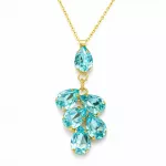 Diamond Sky Jewelry Pakabukas &bdquo;Amber II (Aqua Bohemica)&ldquo; su Preciosa&reg; kristalais