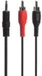 Sinox Vienas mini jack į phono kabelis. 10 m. Juoda