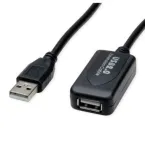 USB laidas Secomp Standartinis USB 2.0 prailginimo laidas, aktyvus su kartotuvu, juodas, 15 m
