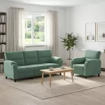 Sofa Sofos komplektas 2 vnt. Jūrinė žalia Aksomas