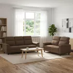 Sofa Sofos komplektas 2 vnt. Ruda Audinys