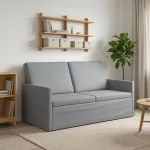 Dviejų vietų sofa &Scaron;viesiai pilka 150 x 81 x 82 cm Audinys