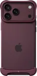 Arc Pulse &ndash; aliuminis apsauginis dėklas iPhone 18 Pro, matinis tamsiai raudonas (ARC-AP-AL-MDR-APL-IP-18-PRO)