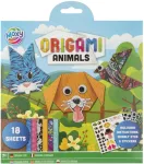 Spalvotos gėlės, gyvūnai, origami su aksesuarais
