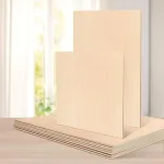 Tocome 2 mm fanera A3 liepos medienos faneros lak&scaron;tas, tinkamas lazeriui, 420 x 297 x 2 mm liepos medienos fanera, fanera 2 mm mediena lazeriui (15 vnt.)