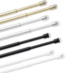Strypas užuolaidoms, juodas, 36-60 cm