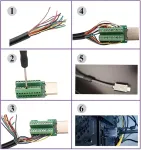 Oiyagai Hdmi litavimo nereikalaujantis greitasis jungties prievado terminalas, litavimo nereikalaujanti jungiamoji plok&scaron;tė su korpuso priedais