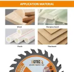 Bgtec Diskiniai pjūklai Tct &ndash; 3 vnt. rinkinys, 75 mm karbido pjovimo diskas su 10 mm kotu, 24 dantys skirti medžiui, plastikui, medienos medžiagoms