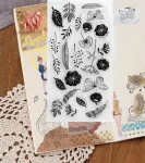 Biitfuu antspaudų rinkinys su drugelio ir gėlės tema, skaidrūs Tpr antspaudai, skirti "pasidaryk pats" scrapbooking'ui, nuotraukų albumų kortelių dekoravimui
