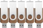 16 Gb Usb atmintinė medinė, 5 vnt. pakuotė Tatmohik medinė Usb atmintinė 16 Gb, 5 vnt. pakuotė Usb atmintinė Usb 3.0 metalinis sukamasis spaustukas medinė Usb atmintinė didelio greičio atmintinė (rie&scaron;utmedžio)
