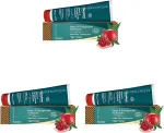 Himalaya Organique Neem & Pomegranate dantų pasta be fluorido, vegetari&scaron;ka, 150 g (3 pakuotė)