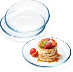 Nutriups stiklinės lėk&scaron;tės, 17.8 cm desertinės lėk&scaron;tės, stiklas, 3 mažų vakarienės lėk&scaron;čių rinkinys, indai, tinkami plauti indaplovėje ir naudoti mikrobangų krosnelėje