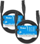 2 vnt. Xlr kabelis 3m, vyri&scaron;kas-moteri&scaron;kas, 3-pin mikrofonui
