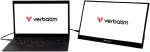 Verbatim Pmt-17 ne&scaron;iojamas jutiklinis monitorius, mobilus 17.3 colių full hd ekranas ne&scaron;iojamam kompiuteriui, plan&scaron;etiniam kompiuteriui, i&scaron;maniajam telefonui, ps5 arba nintendo switch su usb-a, usb-c ir hdmi prievadu, juodas