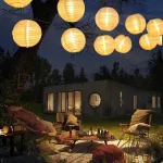 Lqwell&reg; saulės energija įkraunamos dekoratyvinės lemputės-žibintai lauko sąlygoms, 8 m 30 Led, 2 režimai, atsparios vandeniui, saulės energija įkraunamas pakabinamas &scaron;viestuvas sodo dekoravimui, &scaron;ilta balta spalva, skirtas balkonui, vestuvėms, kiemui ...