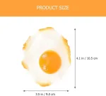 Hemonton 2 vnt. imituotas omletas, netikras keptas kiau&scaron;inis, modelis, netikras keptas kiau&scaron;inio rekvizitas, tikrovi&scaron;ka kepto kiau&scaron;inio figūrėlė, kepto kiau&scaron;inio imitacija